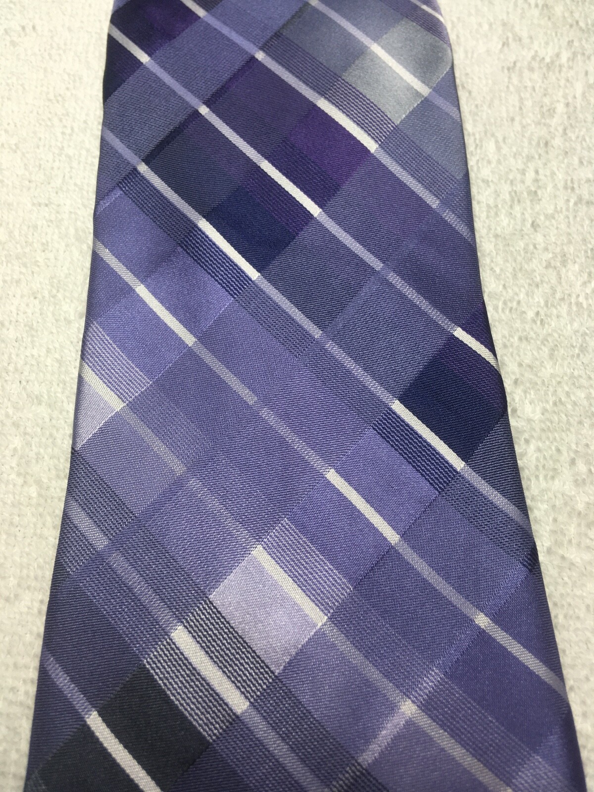 CALVIN KLEIN MENS TIE PURPLE GRAY BLUE 3.5 X 61 thumbnail 3