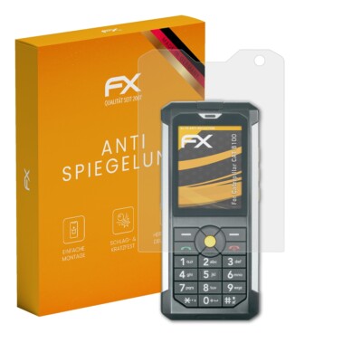 atFoliX 3x Displayfolie für Caterpillar CAT B100 Schutzfolie matt&stoßfest Folie