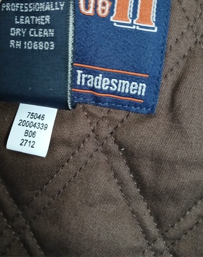 Duluth Trading Herren große Lederweste mit Knopfleiste Outdoor Cowboy Bauernhof - Bild 4 von 10