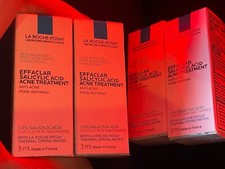 LOT OF 4- LaRoche-Posay Effaclar Salicylic Acid Acne Treatment 3ml / 0.1 Oz