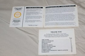 Nintendo NES Bubble Bobble Instruction Manual ONLY *READ*