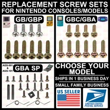 Screw Set for Nintendo Console Housing Game Boy/Color/Advance/GBA/SP/GB/GBP/GBC