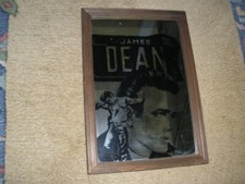 Spiegelbild James Dean Vintage Holzrahmen 33 x 23 cm