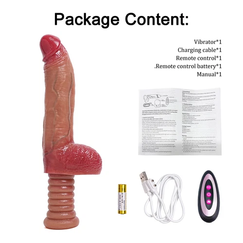 Thrust Heating Realistic Dildo with Handle G Point Vibrator Sex Toys Masturbator - Picture 21 of 23