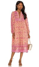 Spell And The Gypsy Folk Song Boho Midi Dress Blossom Size XS Long Sleeve
