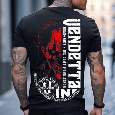 Vendetta Inc. Herren Rundhals kurzarm Shirt Insane Clown schwarz VD-1317 - Neu