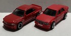 “LOT of 2 LOOSE” Hot Wheels Mercedes-Benz 560 SEC SMG & 500E Red *See Pics*