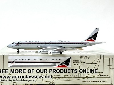 RARE Aeroclassics 1:400 Delta Air Lines Douglas DC-8-50 N818E