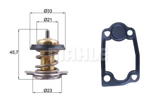 KÜHLFLÜSSIGKEIT KÜHLER THERMOSTAT MAHLE ORIGINAL TX 266 79D I NEU - Picture 2 of 8