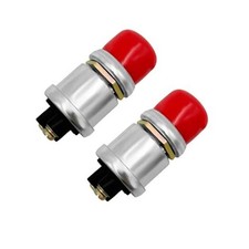 2 PCS Push Button Momentary Ignition Switch, 12/24V Start Switch, 50A Red