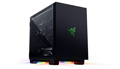 Razer Tomahawk Mini-ITX Mini Tower Gaming PC Gehäuse mit Tempered Glass und C...