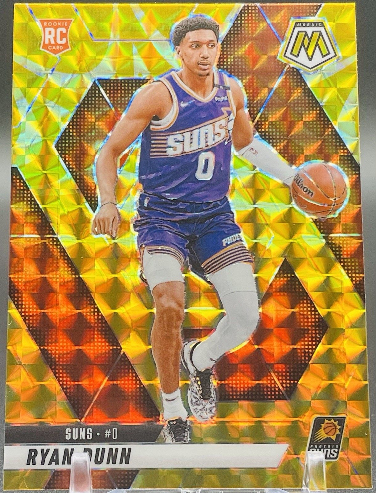 2024 Panini Mosaic - Reactive Yellow Prizm #233 Ryan Dunn (RC)