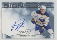 2023-24 SP Authentic Sign of the Times Peyton Krebs #SOTT-PK Auto