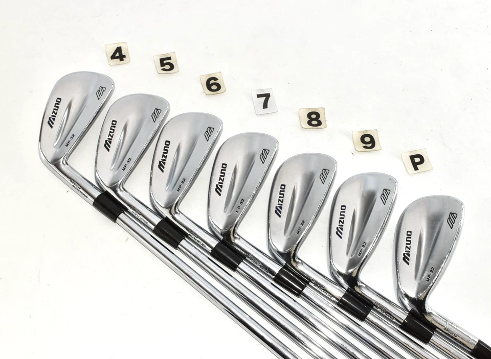 Mizuno MP-32 7p 4-5-6-7-8-9-Pw LH Golf Men Club Iron Set DG S200 Stiff MP 32 - Image 2 of 4