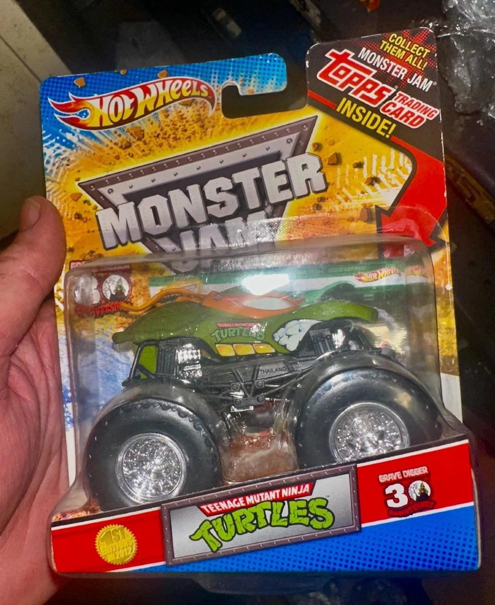 Monster Jam Hot Wheels Ninja Turtles Monster Truck TMNT Michelangelo 30th anni
