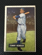 1951 Bowman 291 Tommy Henrich  *Gordys Card Shack*