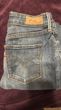 Levi's Women's Demi Curve Straight Leg Blue Jeans Pants Size: 26
