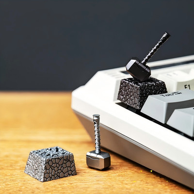 Thor Hammer Keycap Mjolnir 3D Key cap Light transmission For CHERRY MX Keyboard