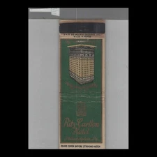Matchbook Cover Ritz Carlton Hotel Philadelphia, PA