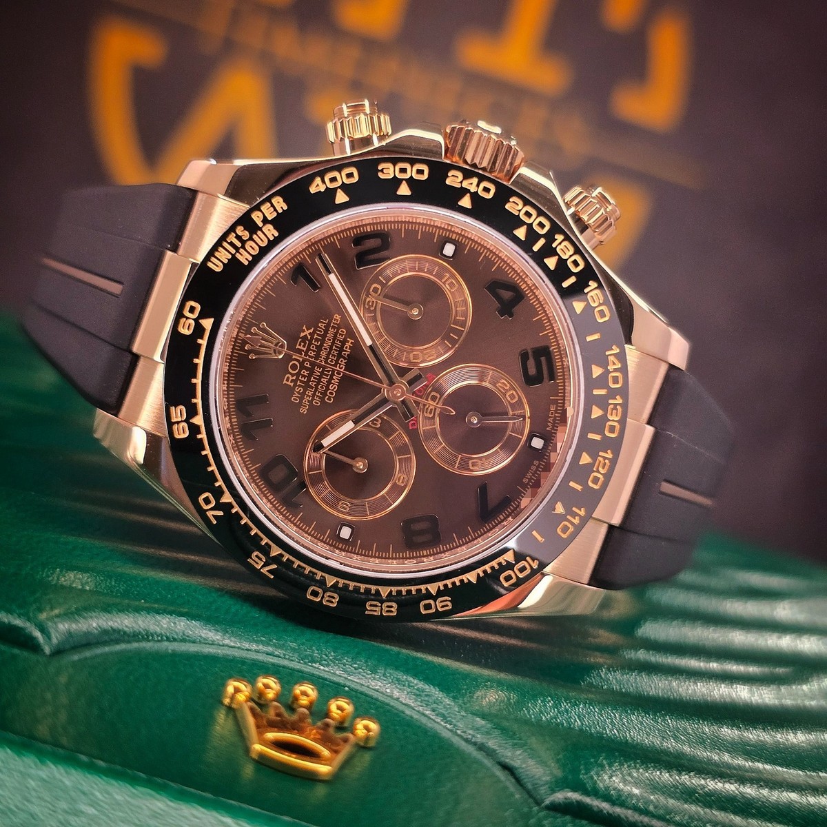 ROLEX DAYTONA 116515LN 40MM 18K ROSE ROSE GOLD CHOCOLATE RACING