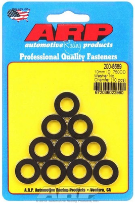 #ad ARP Universal Black Washers 10mm ID 0.75 in OD Chromoly Steel Set of 10 $32.66