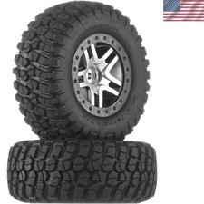 6873 Bf Goodrich Mud Terrain Ta Km2 Tires Pre-glued On Satin Chrome Black B... 6873 Bf Goodrich Mud Terrain Ta Km2 Tires Pre-glued On Satin Chrome Black B...