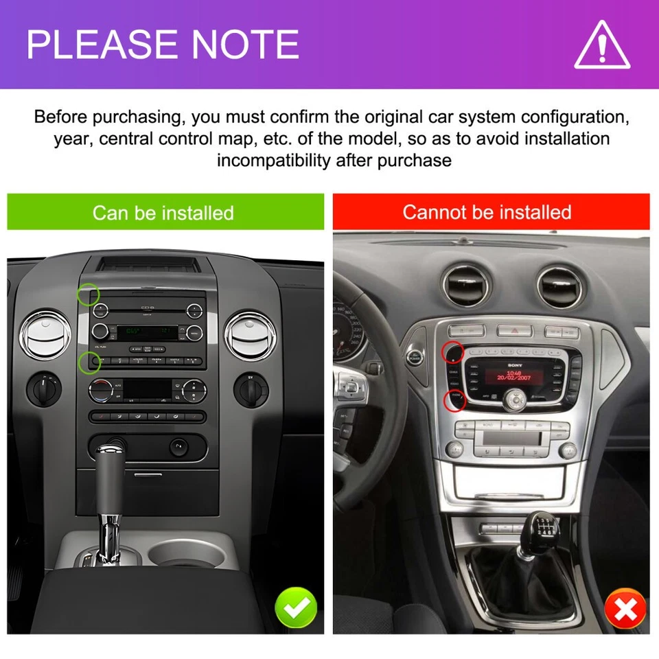 7'' For Ford F250/F-350 Super Duty 2006-2014 CarPlay Android Stereo Radio +Cam - Изображение 4 из 4