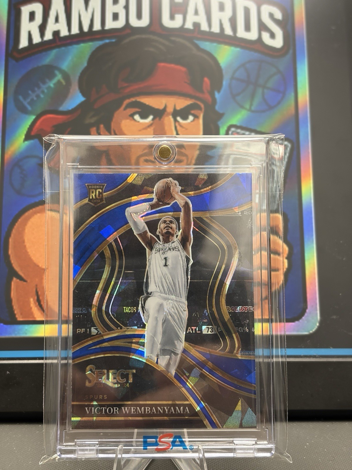 2023-24 Select - Courtside Victor Wembanyama #288 Blue Cracked Ice Prizm (RC)