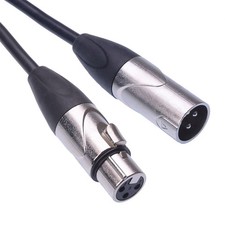 2m DMX 3 Pin Male to Female Lighting XLR Extension Lead