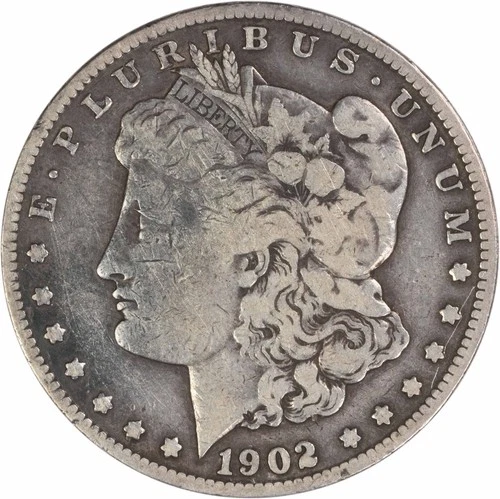 1902-S Morgan Silver Dollar VG Uncertified #1127