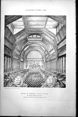Old House Retreat Lloyd Square Interieur Ernest Newton Architekt 1884 viktorianisch