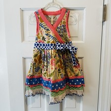 Matilda Jane Multicolor Floral Kids Dress Size 4