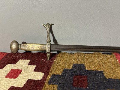 Antique 18th 19th Century European Court Sword   Brass Hilt   Rare Dueling Blade