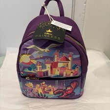 Mini Mochila Loungefly Colección Castillo Disney Sirenita Ariel