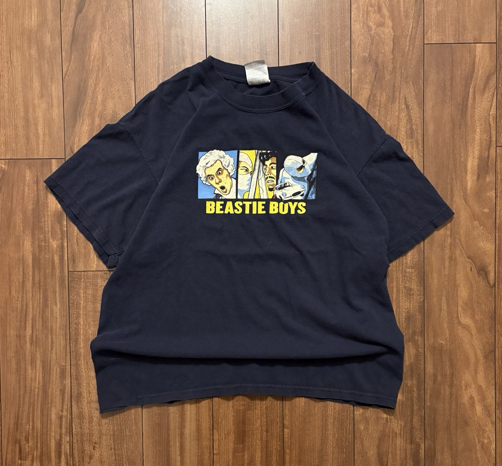 AMAZINGLY RARE LOOK VINTAGE 90'S BEASTIE BOYS CARTOON T-SHIRT MEN'S SIZE LARGE