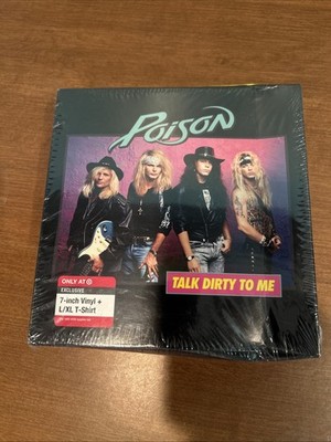 Poison Limited Edition 7'' Vinyl Talk Dirty To Me/Want Some, Need Some & L/XL Tee