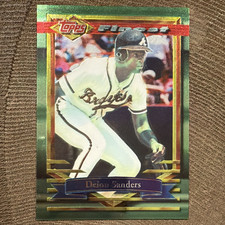 Topps 1994 Finest Deion Sanders Atlanta Braves #22 Refractor Parallel