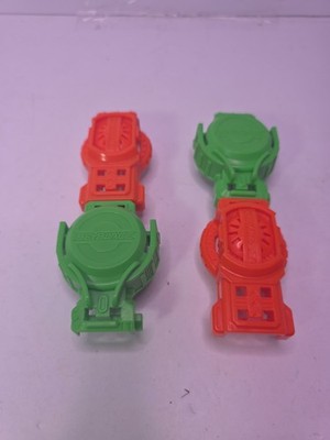 Beyblade Launcher Burst Rise HyperSphere Beyblade  Orange & Green Lot of 4