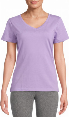 Time and Tru Women's Short Sleeve V-Neck T-Shirt  (Choose Size, Color)