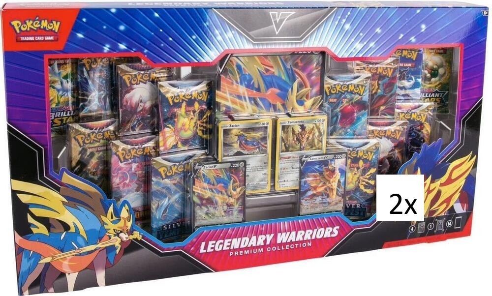 2x Pokémon TCG Legendary Warriors Premium Collection Box Sealed