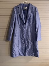 Le Suit Light Blue / lavender Long Suit Jacket Blazer Women's Size 4