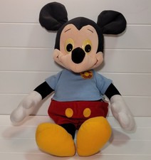 Vintage 1988 Playskool Disney Talking Mickey Mouse Pull String Plush 22" WORKS