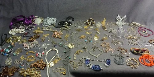 80 Vintage Necklace Napier Turquoise Breast Cancer Costume Jewelry Modern Lot