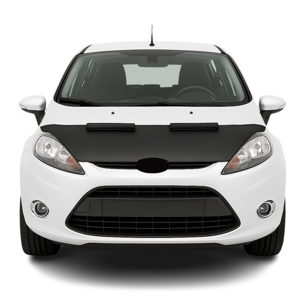 Haubenbra Steinschlagschutz Bonnet Bra FüR Ford Fiesta 6 2009-2012 Schwarz Halb-image
