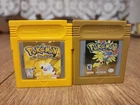 Collection 2 Pokemon Yellow Special & Gold Version Nintendo Gameboy Cartridges