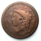 Photo of a 1838-P Large Cent from an eBay listing that sold on Jul 18, 2026