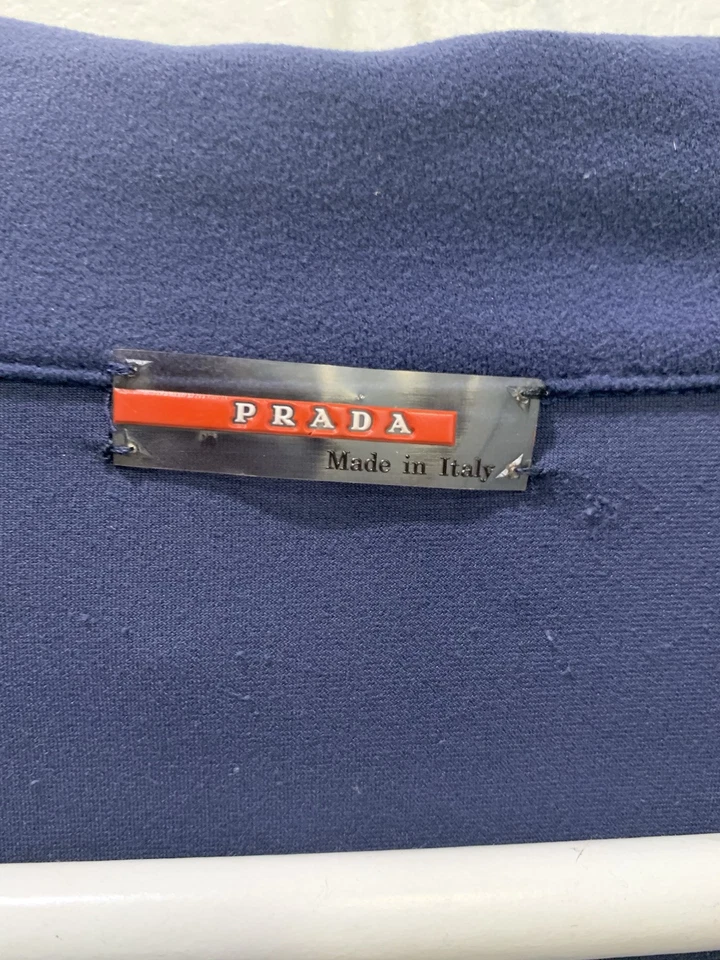 Vintage Prada Fleece Quarter Zip Pullover Size XL - Image 3 of 4
