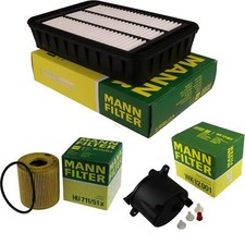 MANN-FILTER Inspektionspaket für Mitsubishi Outlander II 2.2 DI-D 4WD Citroën