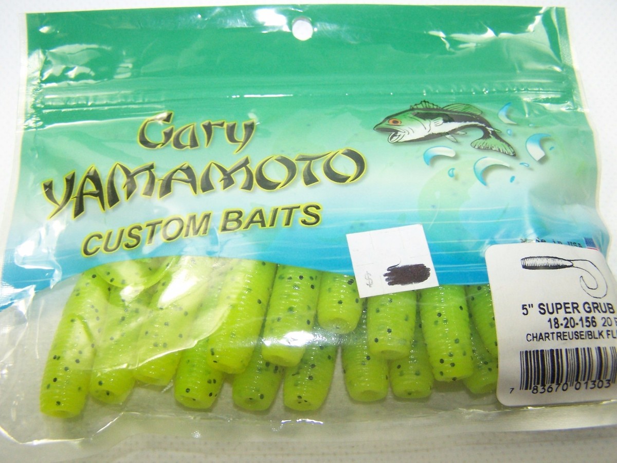Gary Yamamoto Custom Baits Super Grub or Single Tail Variations