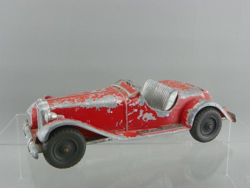 Vintage 1950s Hubley Kiddie Toy No.485 Steel Metal 9" Red MG Roadseter 4 Restore - Picture 11 of 11